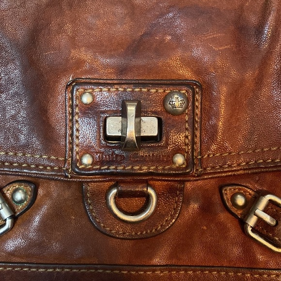 Juicy Couture Leather Handbag Thick Silver Chain Strap - Picture 6 of 15